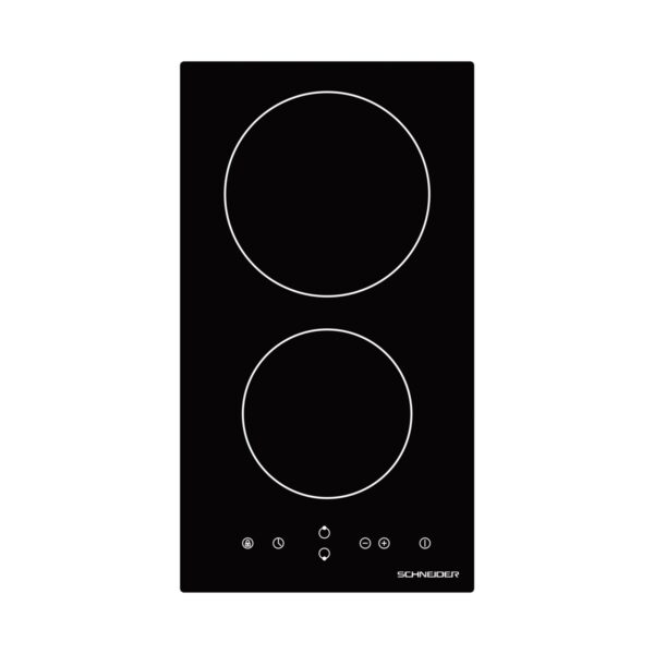 Plita electrica vitroceramica incorporabila, Schneider, SDV30S, 2 zone, 30 cm, negru