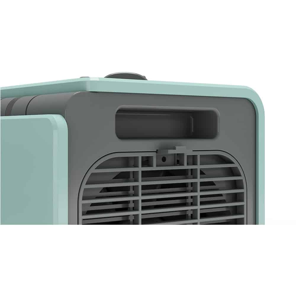 Aeroterma electrica cu termostat, Olimpia Splendid, Caldo Cubic, 1800 W, turcoaz