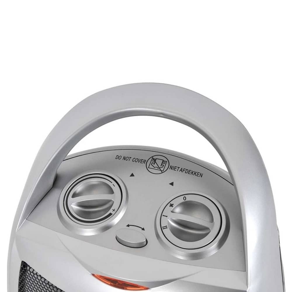 Aeroterma electrica cu termostat, Eurom, SF1525, 1500 W, gri