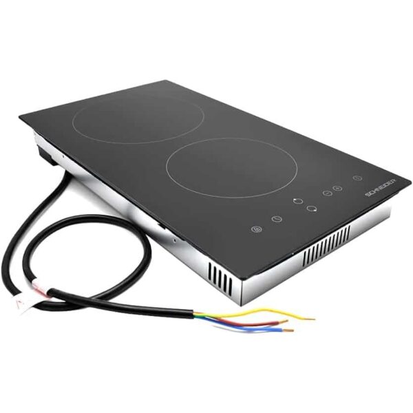 Plita electrica vitroceramica incorporabila, Schneider, SDV30S, 2 zone, 30 cm, negru