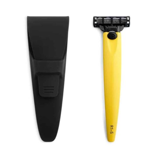 Set aparat de ras R1 Ferrara Yellow, Bolin Webb - R1-SET-CASE-YEL, galben