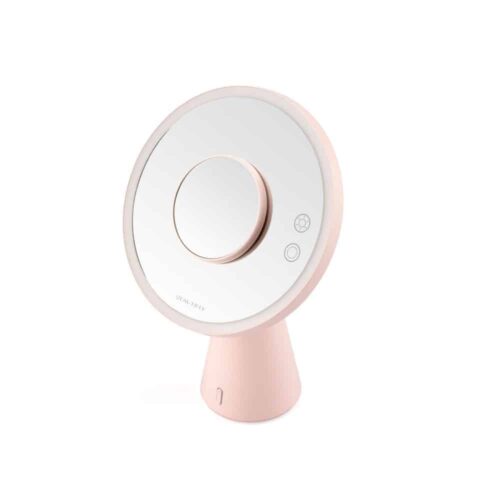 Oglinda cosmetica iluminata, Beautifly, Smart Moon, roz