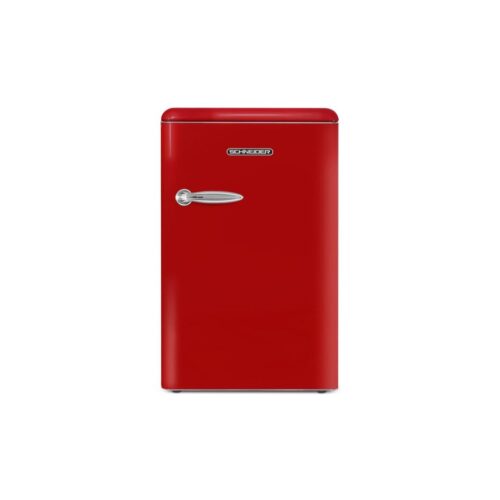 Mini frigider Retro, Schneider, 109 litri, rosu