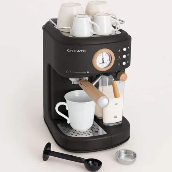 Espressor Retro semiautomat, CREATE, Thera Retro Pro, negru