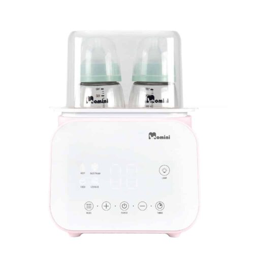 Sterilizator pentru biberoane 2in1, Momini, Mello Duo, roz