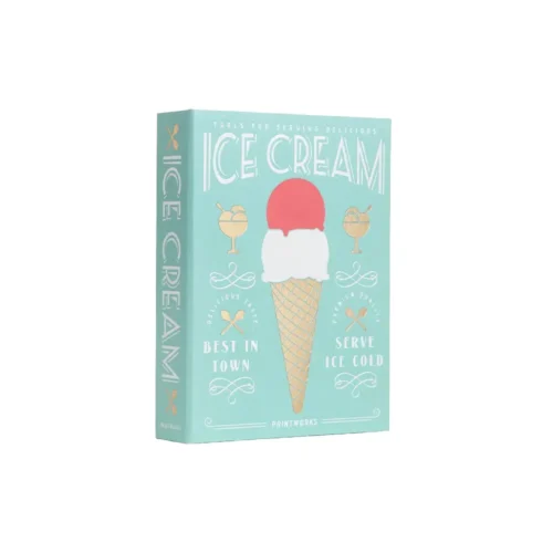 set ustensile pentru inghetata Printworks, accesorii pentru inghetata printworks, cupa pentru inghetata