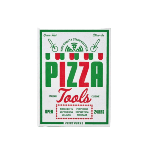 Set ustensile pentru pizza, Printworks, alb