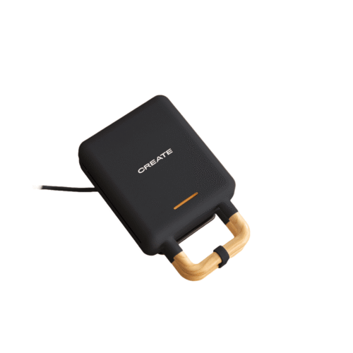 Aparat de vafe/gofre 2in1, CREATE, Stone Studio, negru