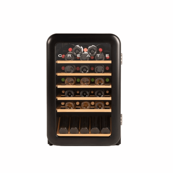 Racitor de vin Retro, 45 sticle, CREATE, negru