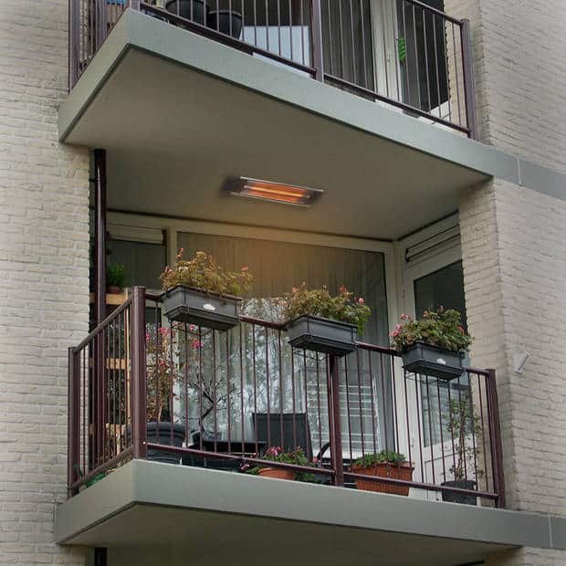 Incalzitor electric de terasa, Eurom, TH1800R, 1800 W, negru