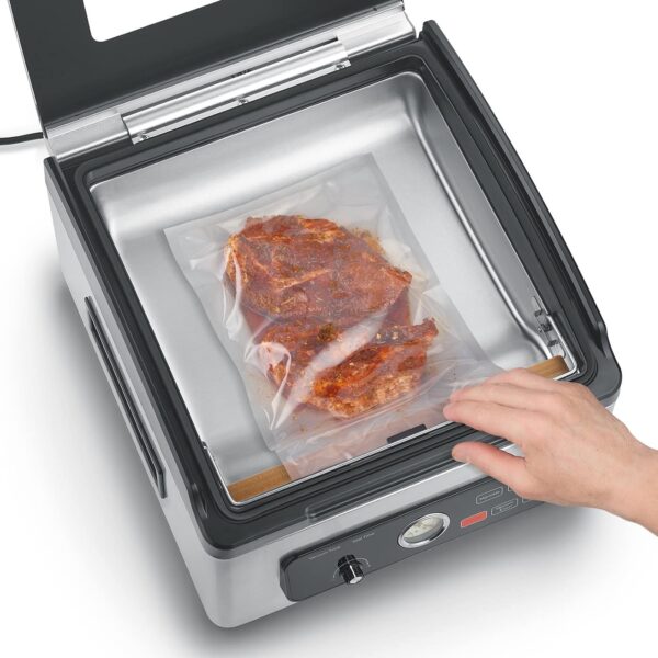 Aparat de vidat cu camera profesional, Caso Germany, VacuChef 700, vidare uscata/umeda/lichida, inox
