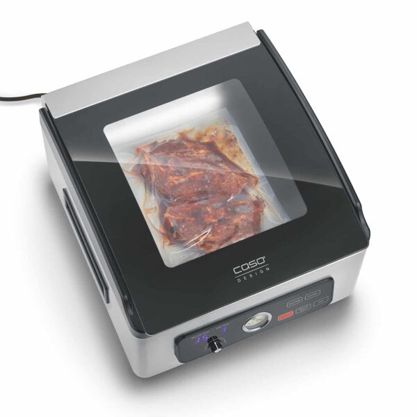 Aparat de vidat cu camera profesional, Caso Germany, VacuChef 700, vidare uscata/umeda/lichida, inox
