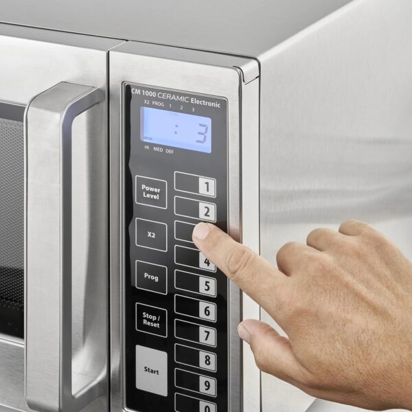 Cuptor cu microunde profesional Caso Germany, CM 1000 Ceramic Electronic, 25 litri, inox