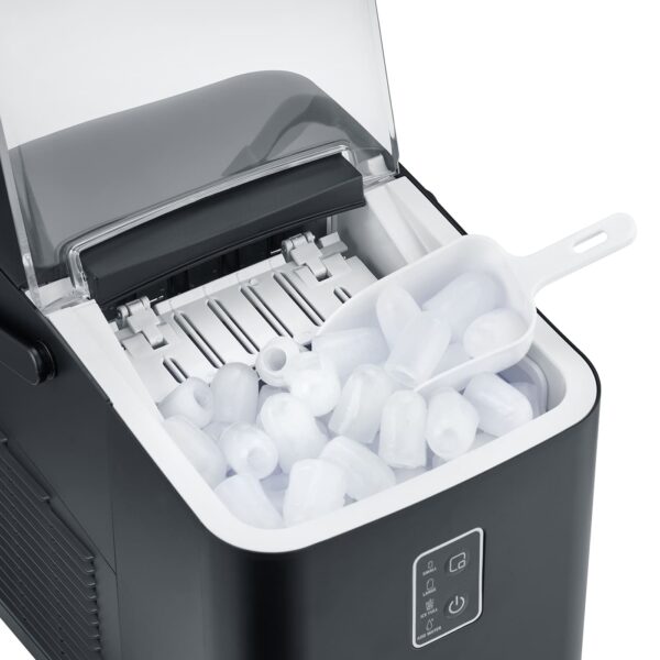 Masina de facut gheata cuburi, Caso Germany, IceChef Compact, 12 kg/24h, negru