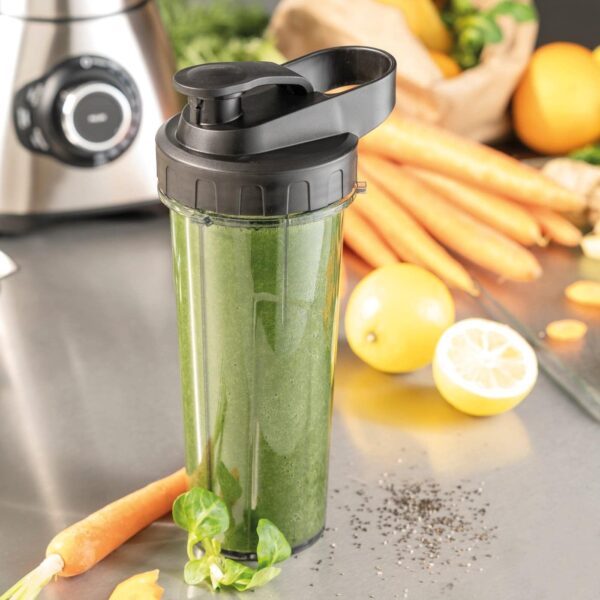 Blender si accesorii 3in1, Caso Germany, B1800 PowerBlender, argintiu