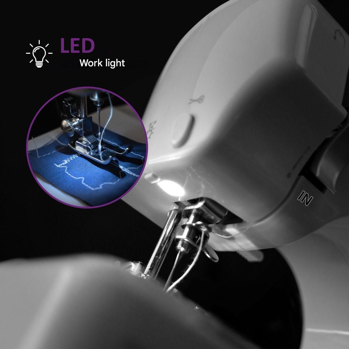 Masina de cusut portabila, Bomann, NM6063CB, alb