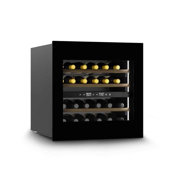Racitor de vinuri incorporabil Dual Zone, 24 sticle, Caso Germany, WineDeluxe WD 24, negru