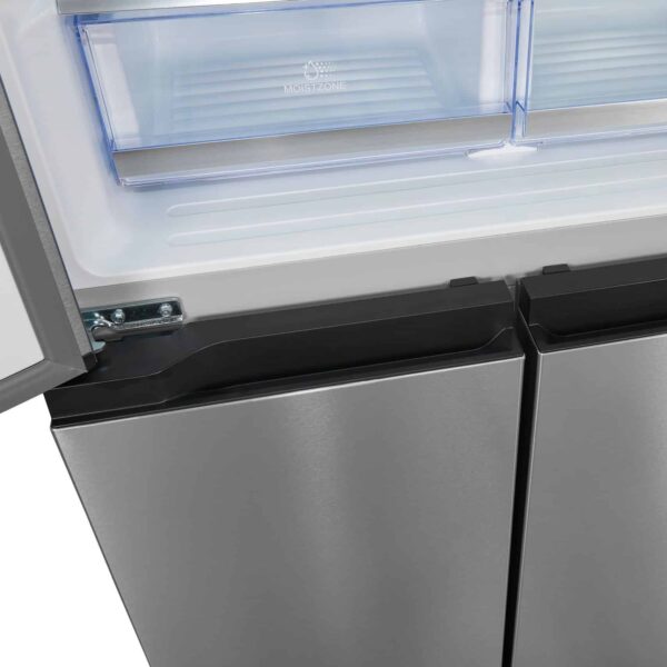 Frigider side by side, Exquisit, cu dispenser de apa, 432 litri, inox