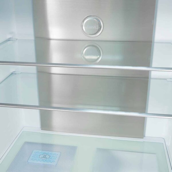 Frigider side by side, Exquisit, cu dispenser de apa, 432 litri, inox