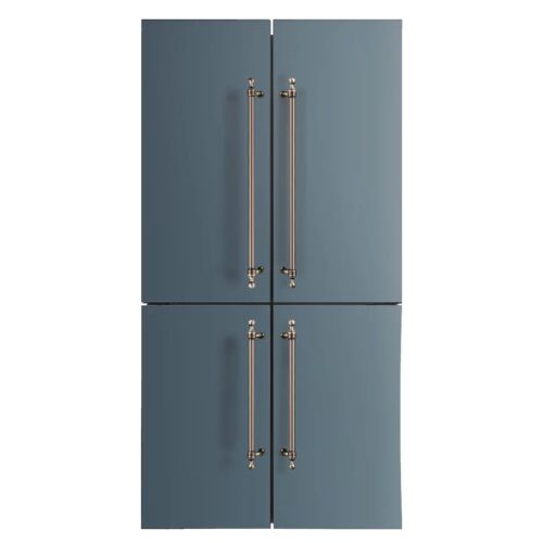 Frigider side by side, ILVE, Nostalgie, 539 litri, albastru petrol