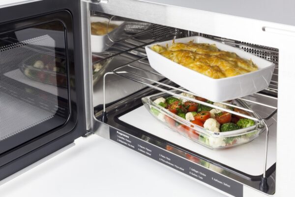 Cuptor cu microunde 3in1, 30 litri, Caso Germany, MCG 30 Ceramic Chef, argintiu/negru