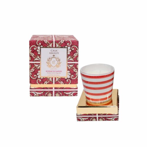 Lumanare parfumata artizanala Sunday in Napoli, Casa Amalfi, Editie Limitata, 200 g