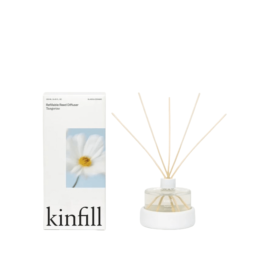 Odorizant de camera cu betisoare, Kinfill, Tangerine, 250 ml