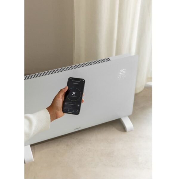 Convector electric de podea/perete, CREATE, Warm Crystal, alb