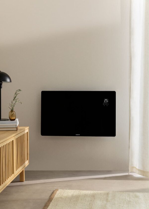 Convector electric de podea/perete, CREATE, Warm Crystal, negru