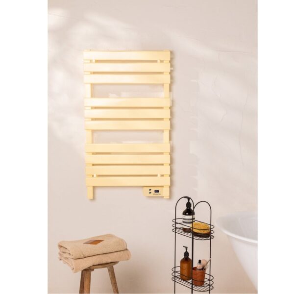 Radiator electric pentru baie, CREATE, Warm towel, montare podea/perete, galben
