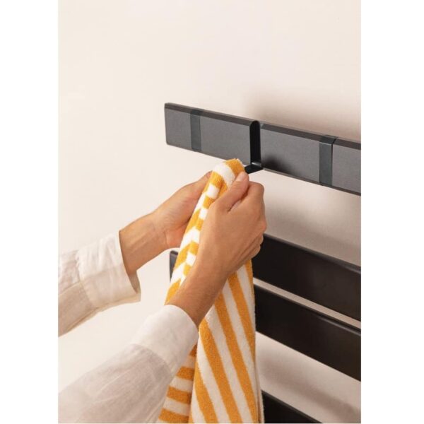 Radiator electric cu ulei pentru baie CREATE, Warm Towel Modern, negru