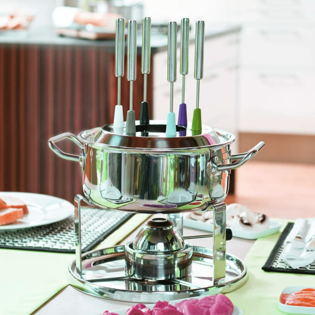 Set fondue pe gaz, Rosle, inox