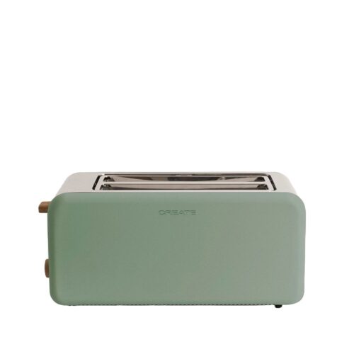 Prajitor de paine, CREATE, Retro XL, 2 felii, sage