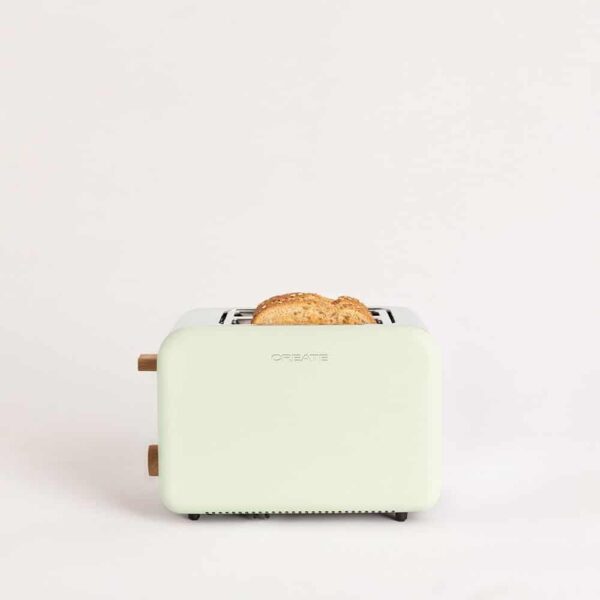 Set prajitor de paine si fierbator, CREATE, Retro, verde pastel