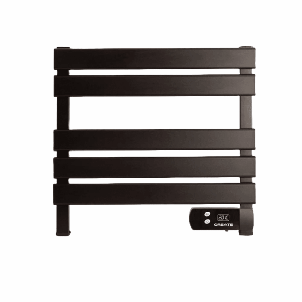 Radiator electric de perete pentru baie, CREATE, Warm Towel Mini, negru