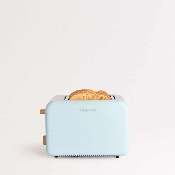 Set prajitor de paine si fierbator, CREATE, Retro, blue pastel