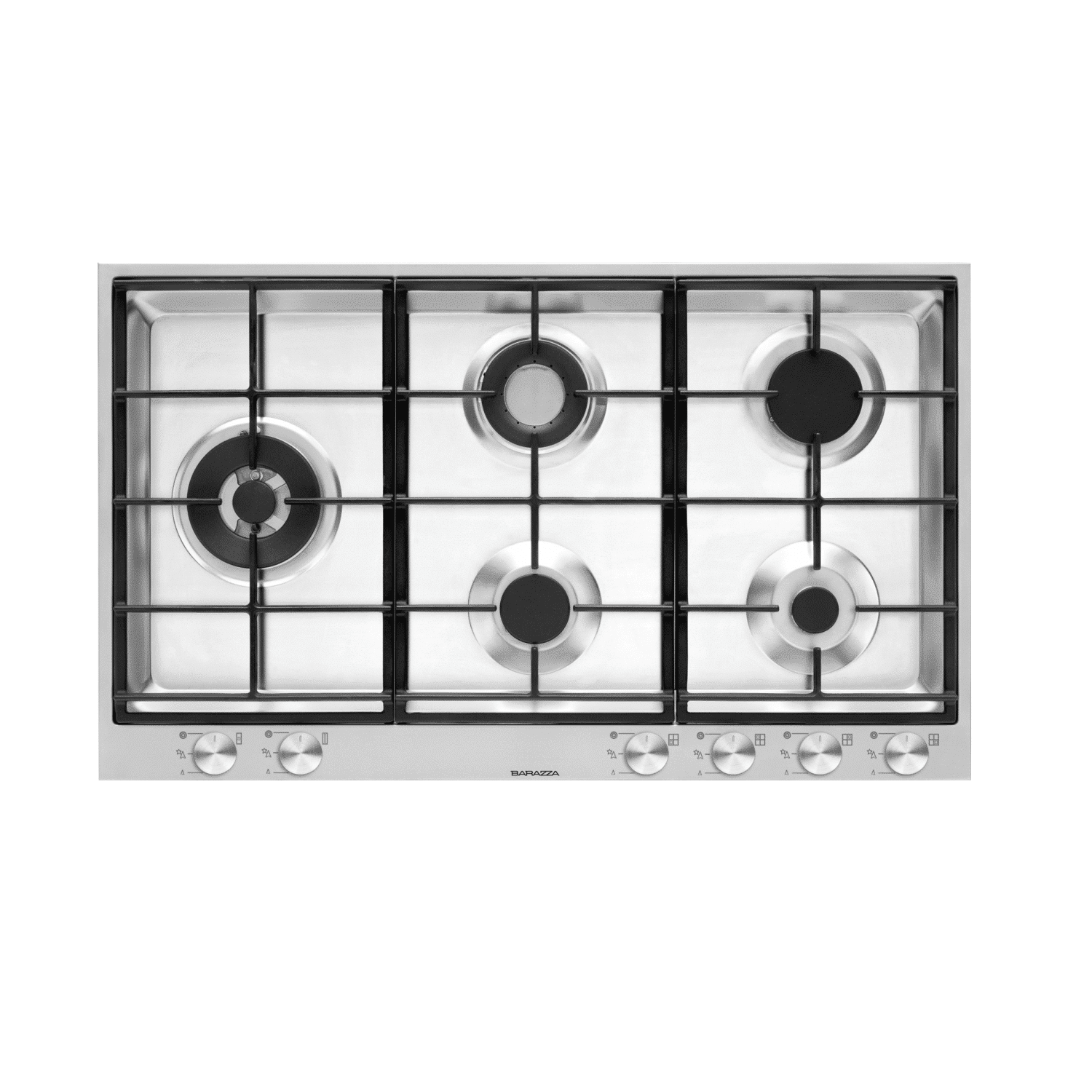 Plita incorporabila pe gaz, Barazza, B_Free, 5 arzatoare, 90 cm, inox
