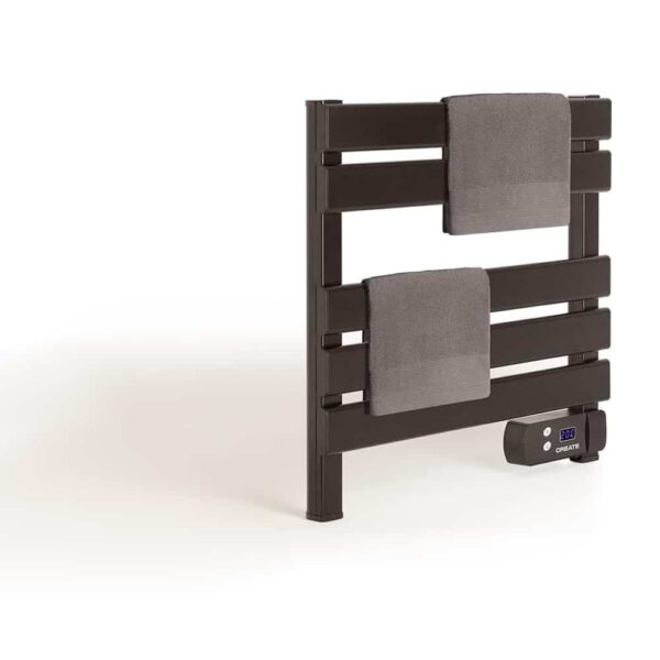 Radiator electric de perete pentru baie, CREATE, Warm Towel Mini, negru