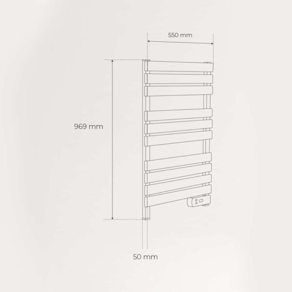 Radiator electric pentru baie, CREATE, Warm Towel, montare podea/perete, roz pastel