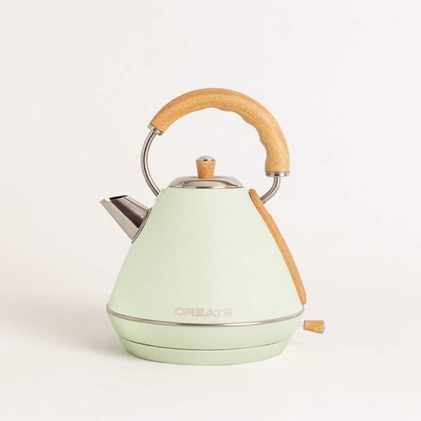 Set prajitor de paine si fierbator, CREATE, Retro, verde pastel