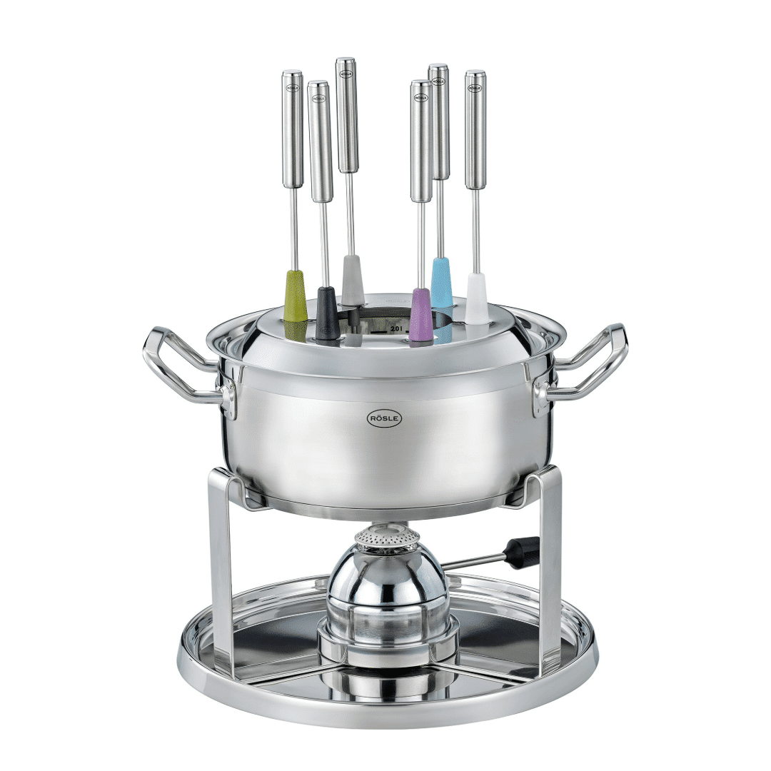 Set fondue pe gaz, Rosle, inox