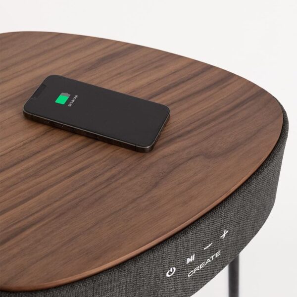 Masuta de cafea cu boxa incorporata Speaker Table 180º, CREATE, wenge