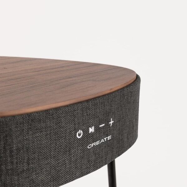 Masuta de cafea cu boxa incorporata Speaker Table 180º, CREATE, wenge