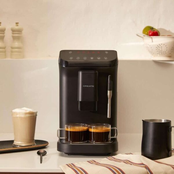 Espressor automat cu rasnita, CREATE, Thera Matic Touch, negru mat