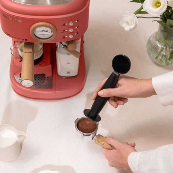 Espressor Retro semiautomat, CREATE, Thera Retro Pro, teracota