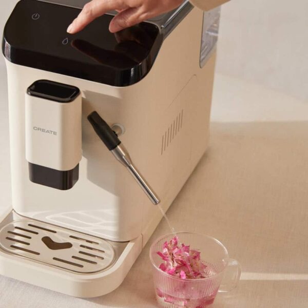 Espressor automat cu rasnita, CREATE, Thera Matic Touch, crem