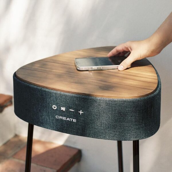 Masuta de cafea cu boxa incorporata Speaker Table 180º, CREATE, wenge