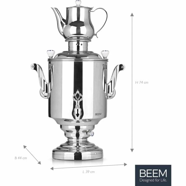 Samovar electric profesional, BEEM, Samovar Katharina, 15 litri, inox