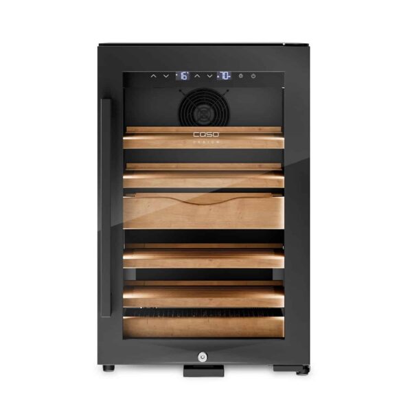 Humidor pentru trabucuri, Caso Germany, H45, negru