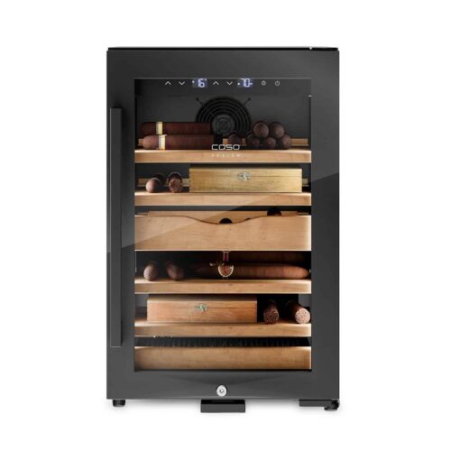 Humidor pentru trabucuri, Caso Germany, H45, negru